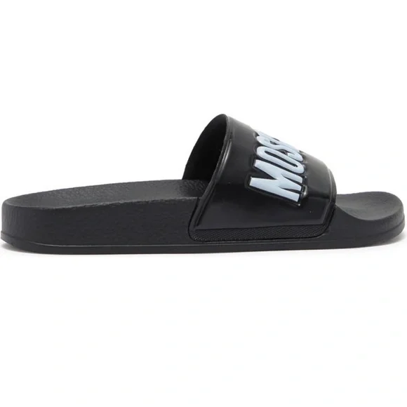 Moschino | Shoes | New Moschino Logo Slide Sandal | Poshmark display picture 1